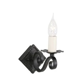 ELSTEAD RECTORY RY1A BLACK 1Lt Wall Light