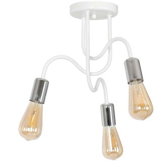 LUMINEX 8074 plafon Dow white/chrome 3