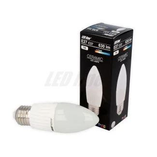 LED line 249204 E27 C37 170-250V 7W 630lm 2700K ciepła