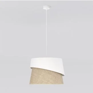 EMIBIG 1711/1 CANVA 1 WHITE NATURAL Lampa wisząca