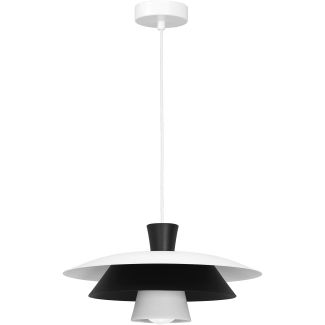 LUMINEX 3134 żyrandol Plato white/black 1