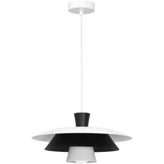 LUMINEX 3134 żyrandol Plato white/black 1