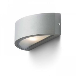 RENDL R10366 LESA ścienna srebrnoszara 230V E27 26W IP54