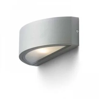 RENDL R10366 LESA ścienna srebrnoszara 230V E27 26W IP54