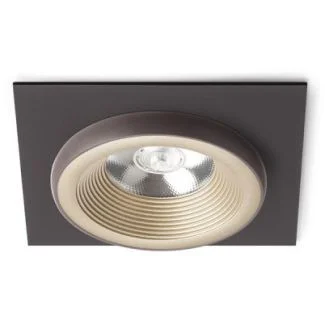 RENDL R13251 SHARM SQ I wpuszczana perłowo-złota/brązowa 230V LED 10W 24° 3000K