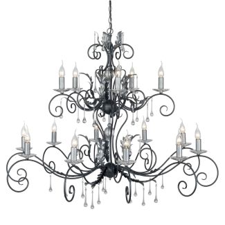 ELSTEAD AMARILLI AML15 BLK/SILVER 15Lt Chandelier