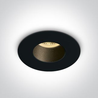 ONE LIGHT 10105MD/B/B Joanis czarny wpust z oprawką GU10 MR16 10W dark light
