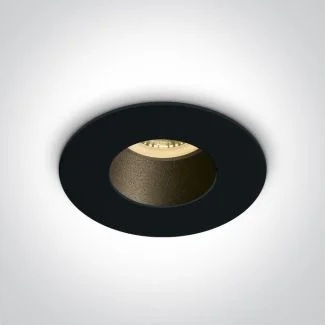ONE LIGHT 10105MD/B/B Joanis czarny wpust z oprawką GU10 MR16 10W dark light