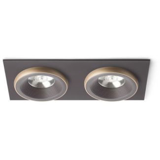 RENDL R13257 SHARM SQ II wpuszczana brązowa/perłowo-złota 230V LED 2x10W 24° 3000K