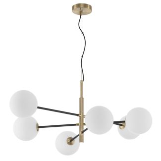Luces Exclusivas PLATO LE41767 LAMPA WISZĄCA biały,czarny,złoty