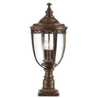 ELSTEAD ENGLISH BRIDLE FE/EB3/L BRB 3Lt Large Pedestal
