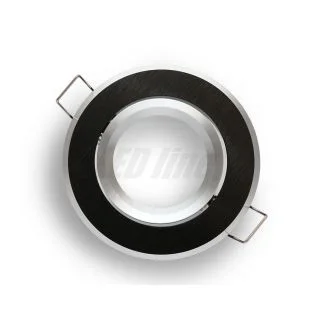 LED line 244902 Oprawa okrągła ruchoma czarna szczotkowana aluminium
