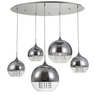MAYTONI P140-PL-170-5-N Pendant Fermi Pendant Lamp Nickel