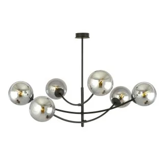 EMIBIG 1100/6 LAMPA SUFITOWA HUNTER 6 BLACK/GRAFIT