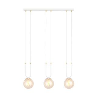 EMIBIG 1117/3 LAMPA WISZĄCA GLAM 3 WHITE/MIODOWY
