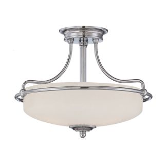 ELSTEAD Griffin QZ-GRIFFIN-SFS-AN 3 Light Semi-Flush Light - Antique Nickel