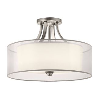 ELSTEAD Lacey KL-LACEY-SFM-AP 4 Light Semi-Flush Mount - Antique Pewter