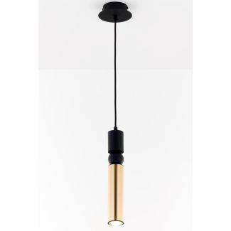 JUPITER ALAS lampa wisząca 1-punktowa czarny mosiądz  kulka cz 2006