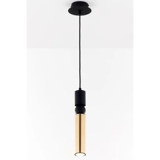 JUPITER ALAS lampa wisząca 1-punktowa czarny mosiądz  kulka cz 2006