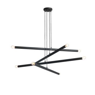 ALDEX 1072P1 LAMPA WISZĄCA TUBO 8 CZARNA