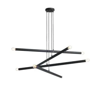 ALDEX 1072P1 LAMPA WISZĄCA TUBO 8 CZARNA