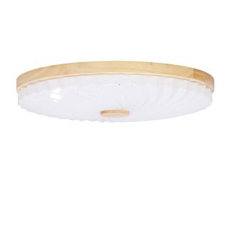 CANDELLUX 13-24961 LEMO LAMPA SUFITOWA PLAFON DREWNIANY 24W LED 38CM BIAŁY 4000K