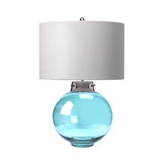 ELSTEAD DL-KARA-TL-BLUE Lampa stołowa Kara - 1 PŁ - Polerowany nikiel - Niebieskie szkło
