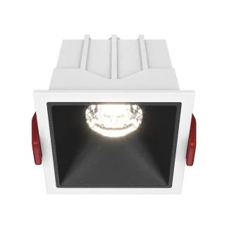 MAYTONI Alfa LED DL043-01-10W4K-D-SQ-WB Lampa punktowa wbudowana - kolor Biały,Czarny