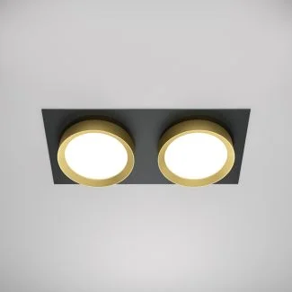 MAYTONI DL086-02-GX53-SQ-BG Hoop Downlight czarny ,złoty