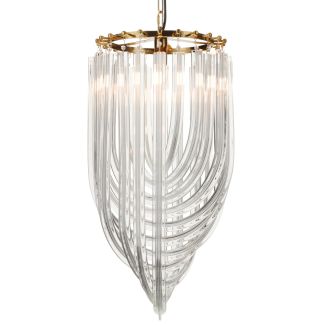 Step into design DP0339-600 gold Lampa wisząca WAVE złota 60 cm