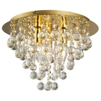 REALITY 627703-03 London crystal plafon 3 płomienny gold 3xE14 40W