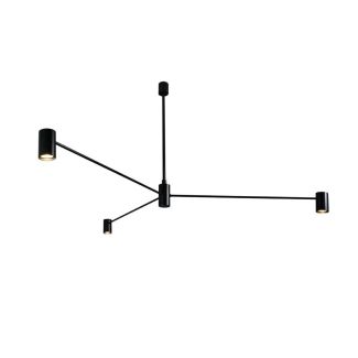 ANTIGO Lampa wisząca Dakata 3 - Czarna 5648