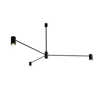 ANTIGO Lampa wisząca Dakata 3 - Czarna 5648