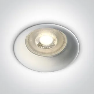 ONE LIGHT 10105D2/W Kinusa biały wpust z oprawką GU10 MR16 50W semi-dark light