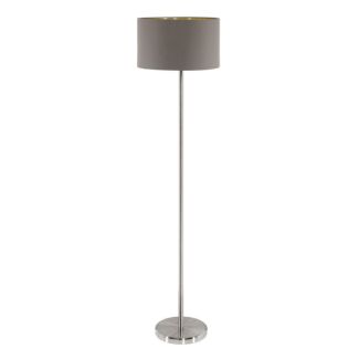 EGLO 95172 LAMPA MASERLO OPRAWA PODŁOGOWA STL/1 NICKEL-M/CAPPUCCINO-GOLD MASERLO