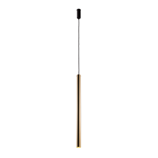 ANTIGO Lampa wisząca Akadi 1 - Mosiądz polerowany-czarna (700 mm) 8883