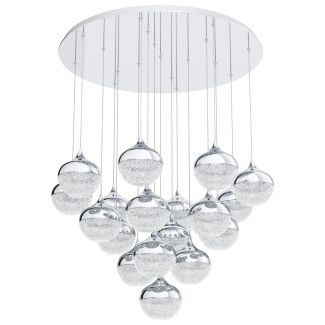 EGLO 39528 LAMPA MIOGLIA OPRAWA WISZĄCA LED-HL/18 CHROM/KLAR/GRANILLEMIOGLIA