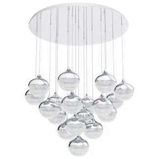 EGLO 39528 LAMPA MIOGLIA OPRAWA WISZĄCA LED-HL/18 CHROM/KLAR/GRANILLEMIOGLIA