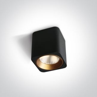 ONE LIGHT 12107KA/B/W Platamonas czarna oprawa sufitowa chill out AC LED 3000K 7W