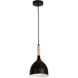 LUMINEX 1191 żyrandol Noak black/natural wood 1