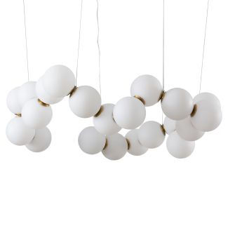 Step into design DP0254-800 Lampa wisząca CORALLI-80 biało-mosiężna 80 cm