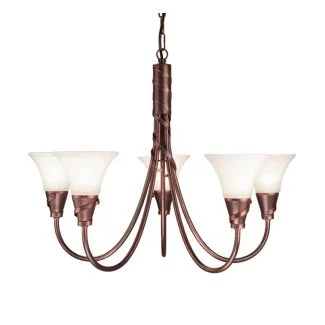 ELSTEAD EMILY EM5 COPPER 5Lt Chandelier/Semi-Flush