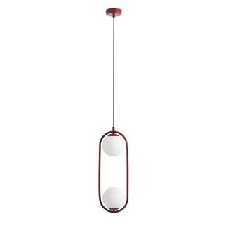 ALDEX 1086H15 LAMPA WISZĄCA RIVA 2 CZERWONY KOLOR