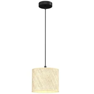 LUMINEX 5278 oprawa sufitowa Rattan żyrandol czarny ecru