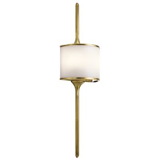 ELSTEAD Mona KL-MONA-L-NBR 2 Light Wall Light - Natural Brass