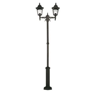ELSTEAD CHAPEL CP8 BLACK Twin Lamp Post