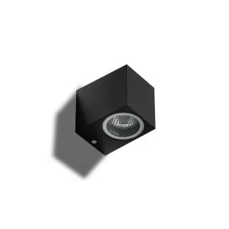 AZZARDO AZ4267 RIMINI 1 SQUARE BK TECHNICAL WALL BLACK