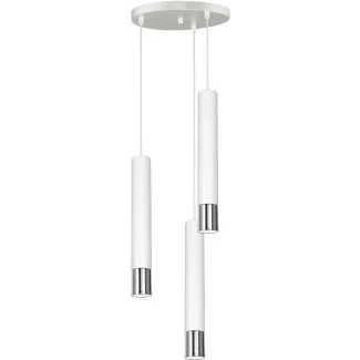 WYPRZEDAŻ LUMINEX 1055 żyrandol Nest chrome/white 3