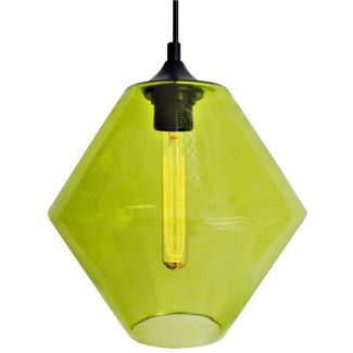 CANDELLUX 31-36353 BREMEN LAMPA WISZĄCA 20 1X60W E27 KLOSZ ZIELONY + ŻARÓWKA