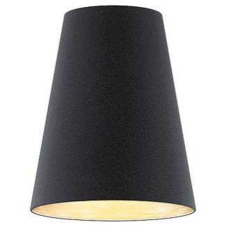 RENDL R11597 CONNY 25/30 abażur do lampy stołowej Polycotton czarna/złota folia max. 23W